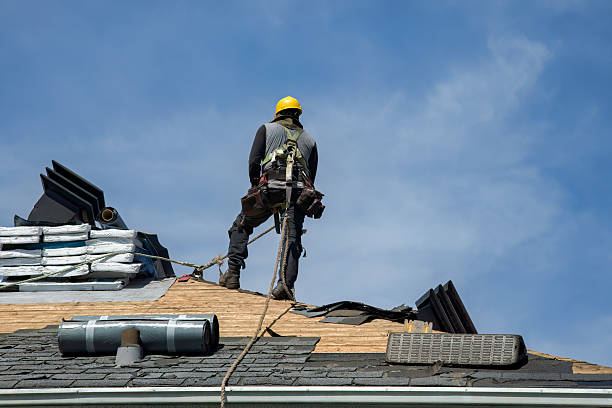 Professional Roof Repair technician working in Pine Meadow, CT